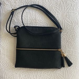 Faux Leather Crossbody Purse